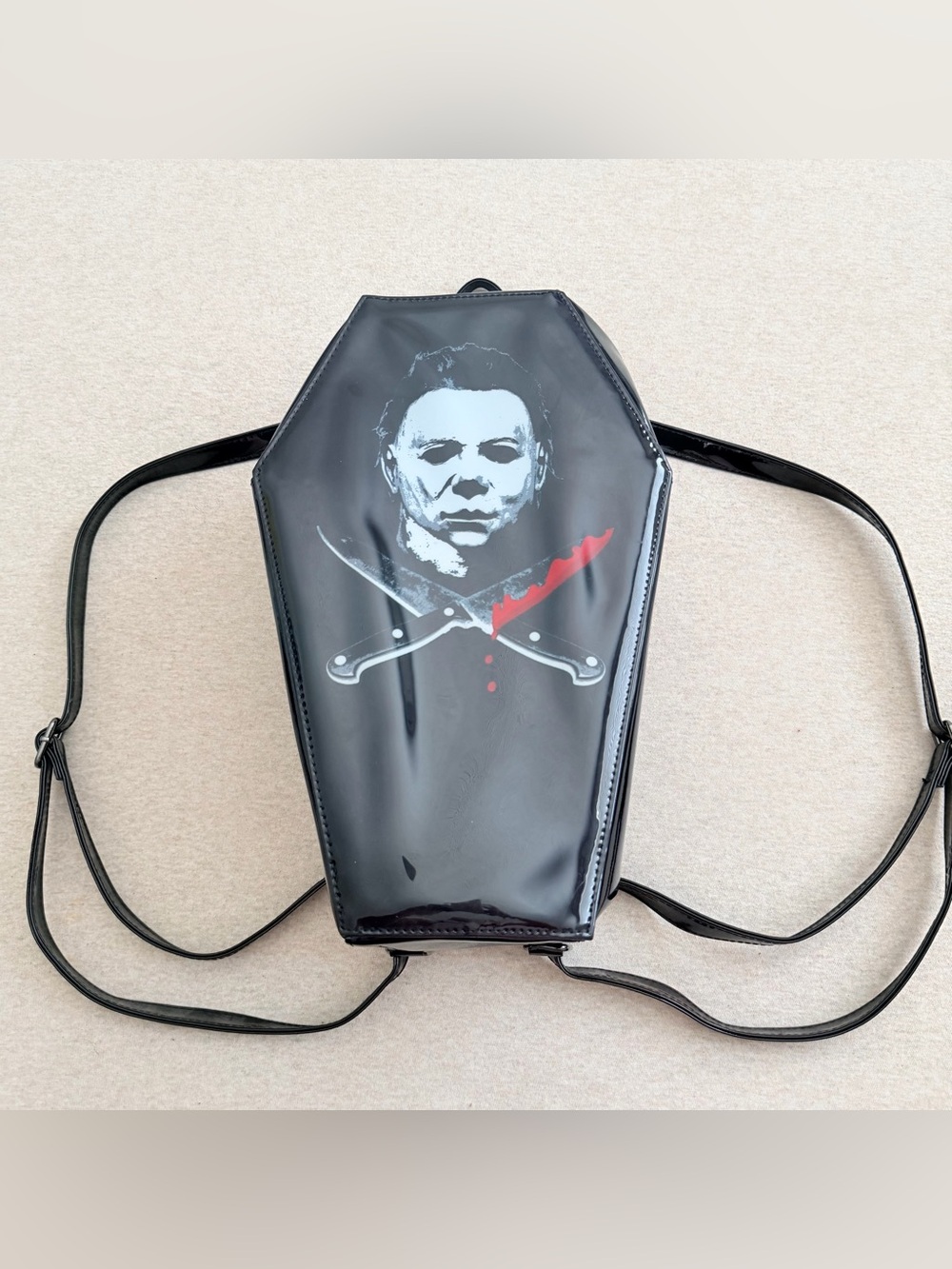Rock Rebel Michael Myers coffin backpack